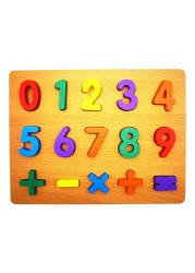 Learning & Educational Toys for Kids & Toddler - Number Alphabet Puzzle - Pre school Learning Board Games, Early Education Wooden Math Puzzles