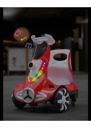 Electric Child Motorcycle Car Can Sit Boy Charging Balancing Vehicle Motorcycle 6V Electric Scooter Bicycle Toy Boy 3 8 Years Old Childrens Car Toy Motorbike Children Ride on Toy Car