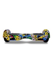 Self-Balancing Electric Scooter Skin Hoverboard Sticker Protective PVC Decal Cover for Kids Includes Carrying Bag &amp; Bluetooth Speakers
