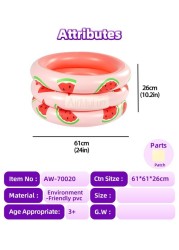 AirMyFun Water Melon Ball Pool for Kids 3+, 61x61x26CM