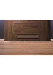 Bathroom Door Air Vent Grille 455mm x 135mm 18 x 53 inch Two Sided Ventilation Cover Brown