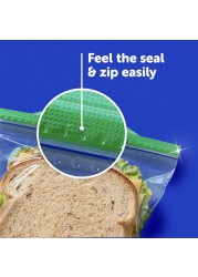 Ziploc Sandwich and Snack Bags with EasyGuide Texture Plastic Storage Bags with Grip n Seal Technology 280 Bags Total