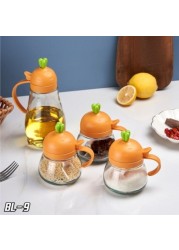 Oil Dispenser and Spice Jar Vinegar Bottle And Spice Rack Set Of 4 Pieces