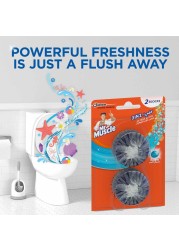 Mr. Muscle 3in1 Marine In-Tank Block Toilet Refresher 50g Pack of 2