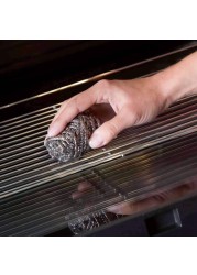 Vileda Glitzi Inox Dishwashing Stainless Steel Spiral Scourer Silver 2 PCS