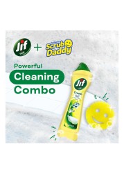 Jif Multipurpose Cream Cleaner Lemon 500ml And Scrub Daddy Multipurpose Scratch-Free Scrubber