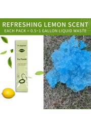 Portable Toilet Powder Outdoor Toilet Neutralize OdorFastActing Gel Safe Easy to use Emergency Toilet Chemicals Degradable Go with Porta Potty for Camping 1 Pack