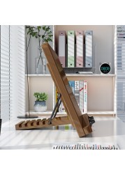 Multipurpose Foldable Reading Table Stand For Books And Also Can Use As Laptop Stand With Adjustable Strong Bamboo Material