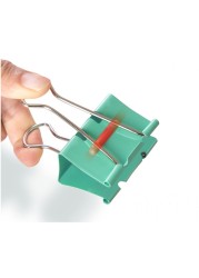 Aiwanto 2 box Binder Clips with Storage Paper Clips 25mm Binder Clips Office School Stationary Clips Paper Pins(96pcs)
