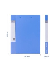 Aiwanto 2pcs A4 Sheet Holder Business File Clip File Resume Office Papers Holder Files Stationary Document Holder File