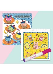 Hinkler Inkredibles Kawaii Magic Ink Pictures , Fun Mess-Free Colouring Kit, Kawaii-Themed Designs, Magic Ink Pen for Water Reveal Art, No-Mess Art Activity, Perfect Gift for Creative Play