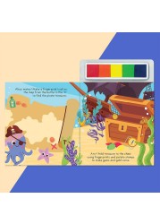 Hinkler Under The Sea Finger Prints - DIY Fingerprint Art Kit for Kids includes 48-page book of colouring and activity and 5 finger paints.
