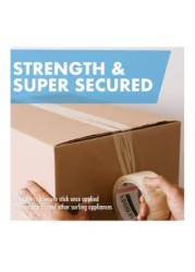Dessini 1 Roll Strong Heavy Duty Clear Packing Tape, 2 Inches x 50 Yards