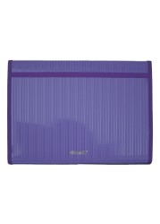 Maxi Expanding File with String A4 Size 13 Tab Purple