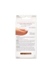 KISS Salon Acrylic Press On Nails Nail glue included Bonjour NudeWhite Short Size Squoval Shape Includes 28 Nails 2g Glue 1 Manicure Stick 1 Mini File