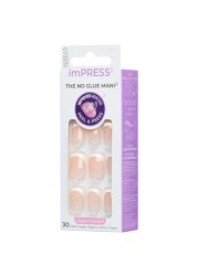 Kiss Impress Classic The No Glue Mani French False Nails IFC01C, Small