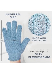 Exfoliating Glove 4 Pcs 2 Pairs Heavy Exfoliate Glove for Dead Skin Bath Exfoliating Gloves for Shower Spa Massage Body Scrub Shower Gloves Exfoliating for Women Men