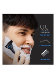 Dorco Pace 3 Diamond Hard Coating Cartridges for Men Pack of 3