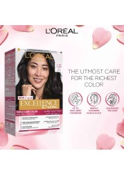 L&#39;Oreal Paris Excellence Creme Triple Care Permanent Hair Colour 1.0 Black