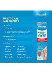 FlexitolVery Dry Skin CreamRich Moisturizing Body Cream with Urea 44 Ounce Tube