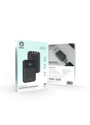 Green Lion PD 20W 3 in 1 Integrated Power Bank, 10000mAh, Charging Protection, PD 20W Fast Charging, Digital Display, Built-in Cables, Compact and Portable Design