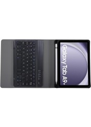 Keyboard Case for Samsung Galaxy Tab A9+ 2023 SM-X210 / SM-X215 / SM-X216 with S Pen Holder，Protective Cover Case with Detachable Wireless Keyboard for Samsung Galaxy Tab A9 Plus 2023 &ndash;Black