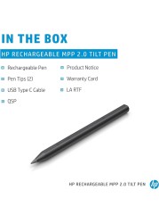 HP Rechargeable MPP 2.0 Tilt Pen - 6E5P0B Brand New 3J122AA#ABB, Black