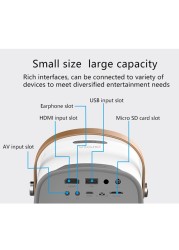 Wownect Mini HD Projector LED [Screen Size Up To 160&rsquo;&rsquo;] 1000 Lumen Full HD 1080P Resolution Support Home Projector