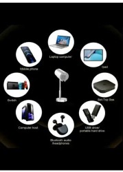 Radiotronics Android Smart WIFI Mini Projector with Electric Focus 720P Wall Projection for Home Office Small Theater 4K bedroom LED Lamp