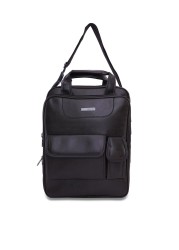 PARA JOHN Vertical Slipcase Secure Business Professional Multi-Purpose Travel Laptop Bag with Hideaway Handles, Cross Shoulder Strap, Protective Padding / Office Bag / Macbook Bag / Backpack