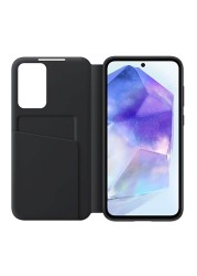 Samsung Smart View Wallet Case for Galaxy A55 5G Black