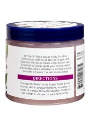 Dr Teal&#39;s Shea Sugar Scrub With Black Elderberry And Essential Oils Pink 538g