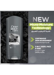 Dove Men+Care Purifying Cleanser Charcoal and Clay 400ml