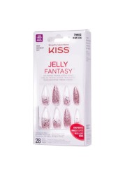 Kiss Jelly Fantasy False Nails KGFJ04C Clear 28 PCS