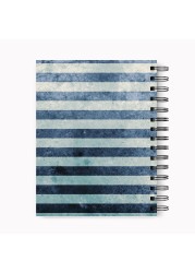 Loud Universe Spiral Notebook Blue Lanes Hard Cover Notebook with Premium High Quality Paper A5 Size
