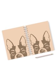 Loud Universe Hardcover Notebook K9 Brown Animal Spiral Notebook with Premium High Quality Paper A5 Size
