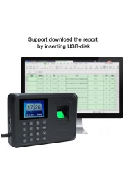 Biometric Fingerprint Password Attendance Machine Employee Check-in Recorder Fingerprint Time Clock for Office &amp; Small Business Easy Installation &amp; Accurate Time Tracking