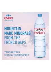 Evian Mineral Water 1.5L Pack of 6