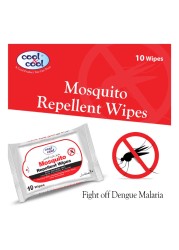 Cool &amp; Cool Mosquito Repellent Wipes 10 Wipes Pack of 2