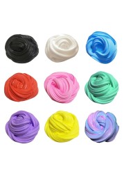 عام-100ML DIY لينة منفوش Floam الوحل المعطرة الإجهاد الإغاثة لا البوراكس حمأة الطين القطن الإصدار كلاي لعبة الطين للاطفال والكبار الوردي
