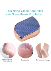 مبرد القدمين Nano Glass لإزالة الجلد الميت – أداة باديكير عالية الكثافة لإزالة الجلد القاسي والجلد الميت والذرة والكعب المتشقق