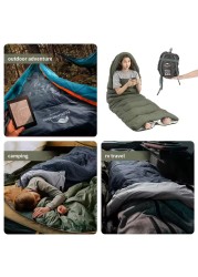 كيس نوم خفيف الوزن من القطن من Naturehike Y150 - كيس نوم مريح للتخييم في الهواء الطلق والمشي لمسافات طويلة والترفيه المنزلي محمول وجيد التهوية وخفيف الوزن