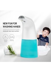 عام-250ml الأشعة تحت الحمراء رغوي الصيدلي الصابون التلقائي رغوة الصابون الاستغناء عن جهاز غير لمسة والصابون وحامل اليد كونترتوب الحرة الصيدلي الصابون Touchless الصابون الحاويات مع استشعار الأشعة تحت الحمراء