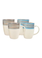 RK Ceramic Mug Set Multicolour 266ml 4 PCS