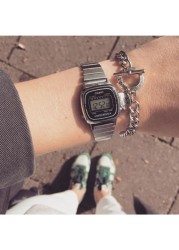 Casio - Women&#39;s Water Resistant Stainless Steel Digital Watch LA-670WA-1D