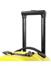 Children&#39;s Ride-On Suitcase,Travel Rolling Kid&#39;s Luggage, Children Trolley Hard Shell Carry on Luggage,Travel Suitcase with Safety Belt &amp; Telescoping Handle,Children&#39;s Day Gift (20 Inch) - Yellow