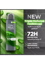 Dove Men+Care Antiperspirant Deodorant Body Spray Extra Fresh Citrus Scent 150ml