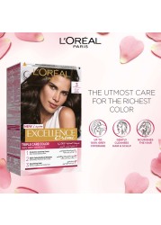 L&#39;Oreal Paris Excellence Creme Triple Care Permanent Hair Colour 3 Dark Brown