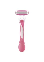 Schick Quattro Women Disposable Razor With Cartridge Multicolour 3 PCS