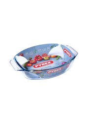 Pyrex Optimum Glass Oval Roaster Clear 2L